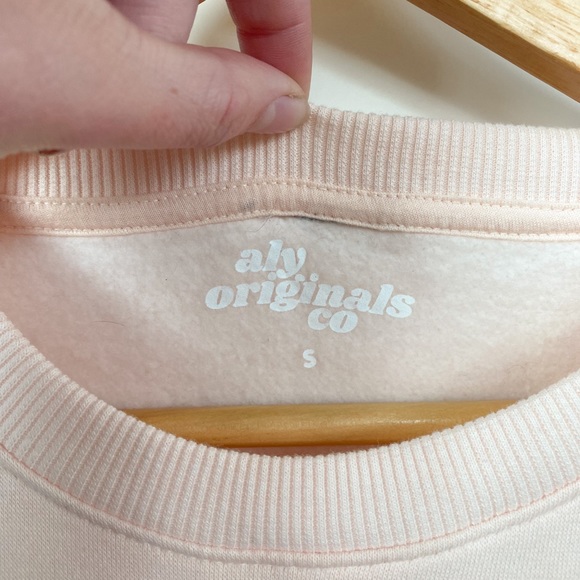 5/$50 🌷🌼🌿 ALY ORIGINALS CO Anxiety Sweatshirt Size S - Picture 3 of 4